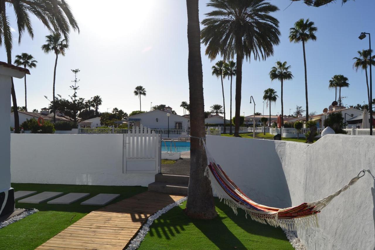 White Exclusive Bungalow. 2 rooms, garden & pool. Maspalomas  Exterior foto